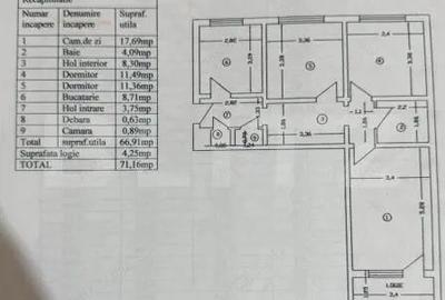 Apartament cu 3 camere decomandat în Alexandru cel Bun
