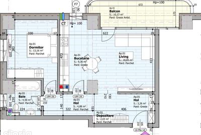 Apartament cu 2 camere în Țiglina 1 - 17