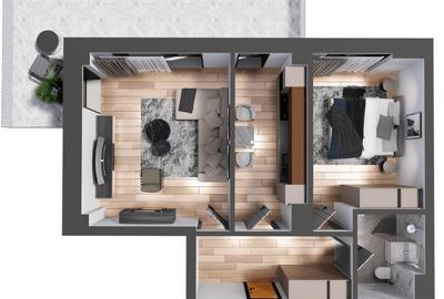 Apartament cu 2 camere în Cug - 2