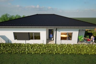 Duplex 3 camere, 76mp utili, teren 285mp, P+Pod in Bucovat - 1