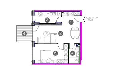 Apartament NOU cu 2 camere - zona Sisesti - 2