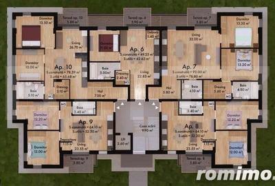 Penthouse ,3 camere , 115 mp , Green Residence - 12