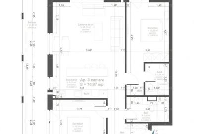 Apartament cu 3 camere în Gheorgheni - 2