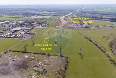 Teren agricol intravilan de 6118 mp, în Sud-Vest