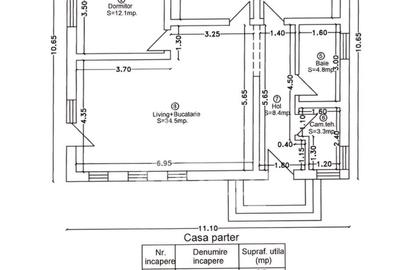 Casa individuala mobilata, pe parter, 4 camere si 2 bai,  Sag - 16