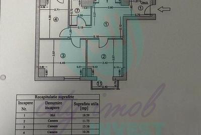4 Camere 102 mp- Finisaje Lux-| Bloc 2002 Centrala Proprie- Octavian Goga - 11