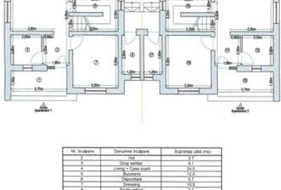 Duplex despartit prin spatiu tehnic - 5