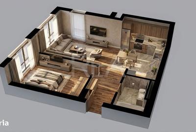Apartament cu 2 camere decomandat în Ferdinand