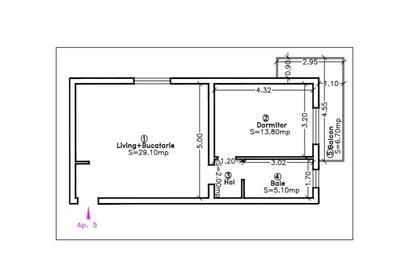 Apartament cu 2 camere semidecomandat în Calea Urseni - 19