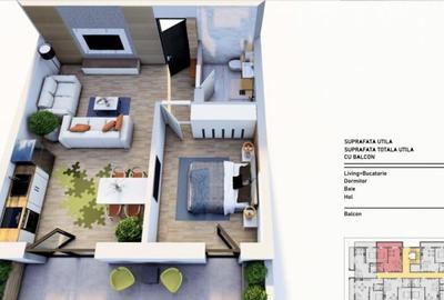 Apartament 2 camere Tomis Plus - 3