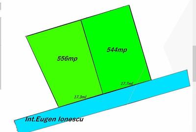 Teren intrav. 1213mp ,(556m+544m utili)+drum,asfalt,36ml desch.zona Ana Aslan - 2