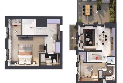 Apartament cu 3 camere în Central