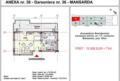 Garsoniera in Complex Unirii Apartment's Balotesti - 7