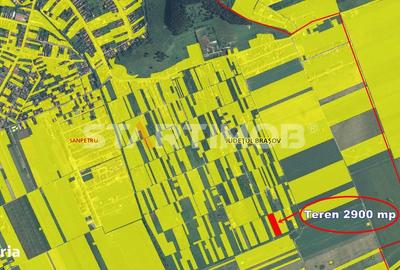 Teren de 2900 mp, în Sânpetru - 4