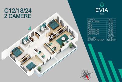 Apartament cu 4 camere decomandat în Theodor Pallady