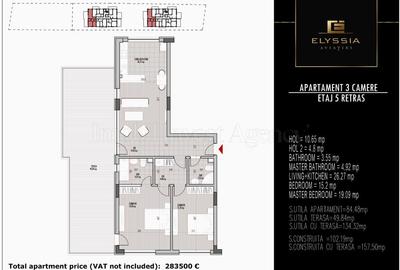 Apartament 3 Camere-Ansamblul Elyssia Residence Aviației. - 4