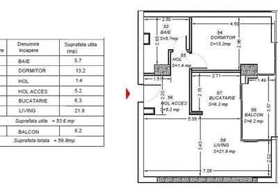 Apartament cu 2 camere decomandat în Central - 3