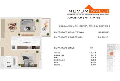 Apartament cu 2 camere decomandat în Timișoara - 1