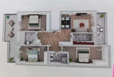 Apartament cu 4 camere decomandat în Theodor Pallady - 3