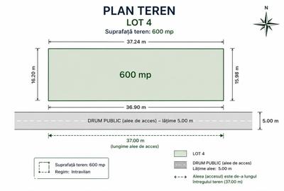 Teren de 600 mp, în Agigea - 2