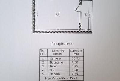 Garsonieră decomandată în Alba Iulia