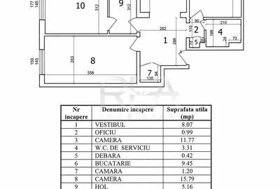 Apartament cu 4 camere decomandat, mobilat în Sebastian - 21