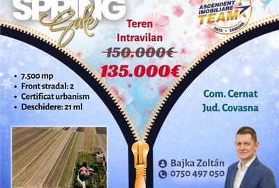 Teren de 7500 mp, în Cernat - 3