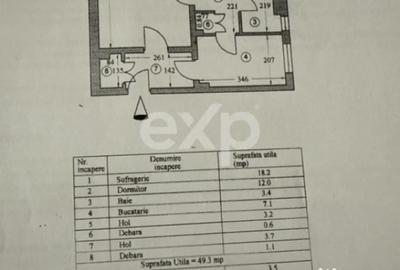 Apartament cu 2 camere semidecomandat în Central - 7