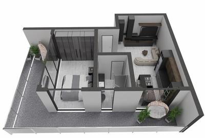 Apartament cu 2 camere decomandat în Nord - 8