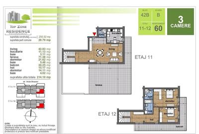 AP. 3CAM. 118MP + TERASA 70MP - BLOC FINALIZAT / SCOALA BRAUNER! - 3