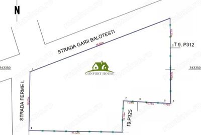 Otopeni intravilan 2.844 mp, col? stradal, deschidere dubla - C.U. - 9