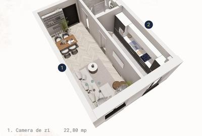 BERLIN 5 | Garsonieră cu loc de parcare | Proiect finalizat - 2