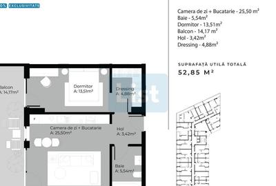 Apartament cu 2 camere semidecomandat în Sopor