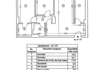 Apartament cu 3 camere, mobilat în Ștefan cel Mare - 15