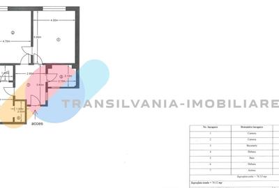 Apartament 76,52 Mp, 3 min de Parcul central, Zona Eremia Grigorescu