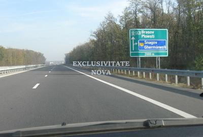 Teren 9Ha -> 16Ha Ha Intravilan , Exit A3 Snagov Ghermanesti Bucuresti-Ploiesti - 16