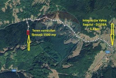 Teren 5500 mp, Valea Sasului, sat Dalghiu, com Vama Buzaului - 2