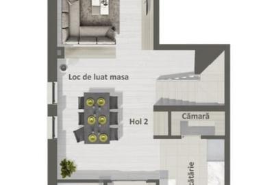 Duplex cu 4 camere cu Canalizare în Central - 3