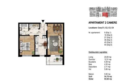 [POSIBILITATE RATE - SPLAIUL UNIRII] Apartament 2 camere decomandat - 7