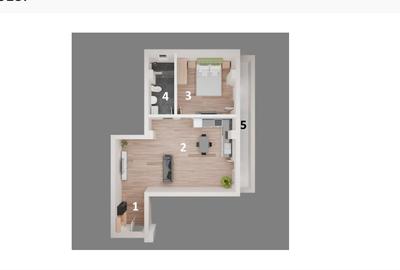 Apartament cu 2 camere în Ultracentral - 1