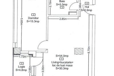 Apartament cu 2 camere în Central