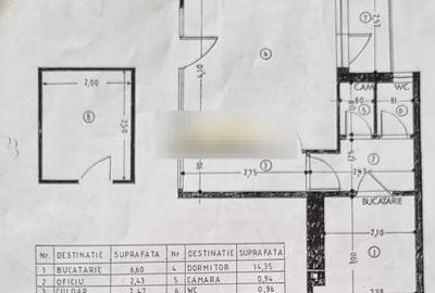 MT739 - For Sale – 1-Room Cismigiu Park - Disaster Project 24 sqr m - 2