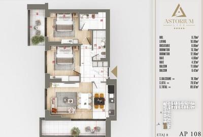 Apartament cu 3 camere decomandat în Theodor Pallady - 9