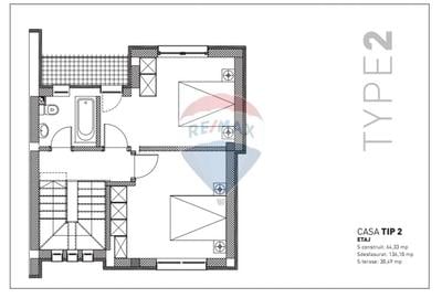 Casă cu 3 camere cu Canalizare în Est - 6