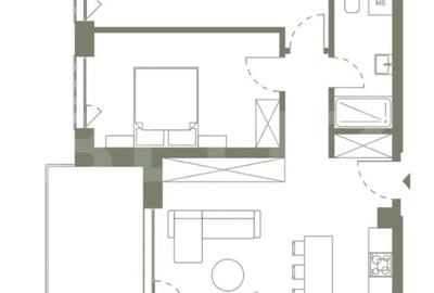 Apartament cu 3 camere semidecomandat în Semicentral - 2