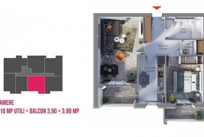 Apartament 2 camere Maurer Sighisoara, Finalizat 2025, Parcare inclusă - 6