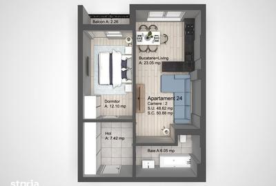 Apartament cu 2 camere în Copou - 6