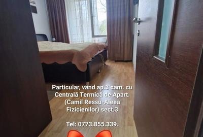 Particular, vând ap.3 camere, cu CENTRALĂ TERMICA de ap., Matei Ambrozie-Titan - 1