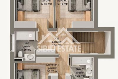 Casă individuală cu 4 camere cu Canalizare în Șura Mare - 12