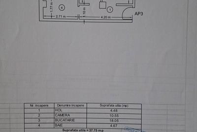 Apartament cu 2 camere decomandat în Cug - 3